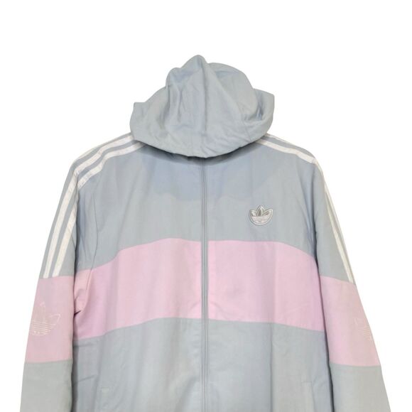 Adidas Originals Bandrix Windbreaker Full-Zip Jacket Men's Size Small Hooded - Picture 10 of 16